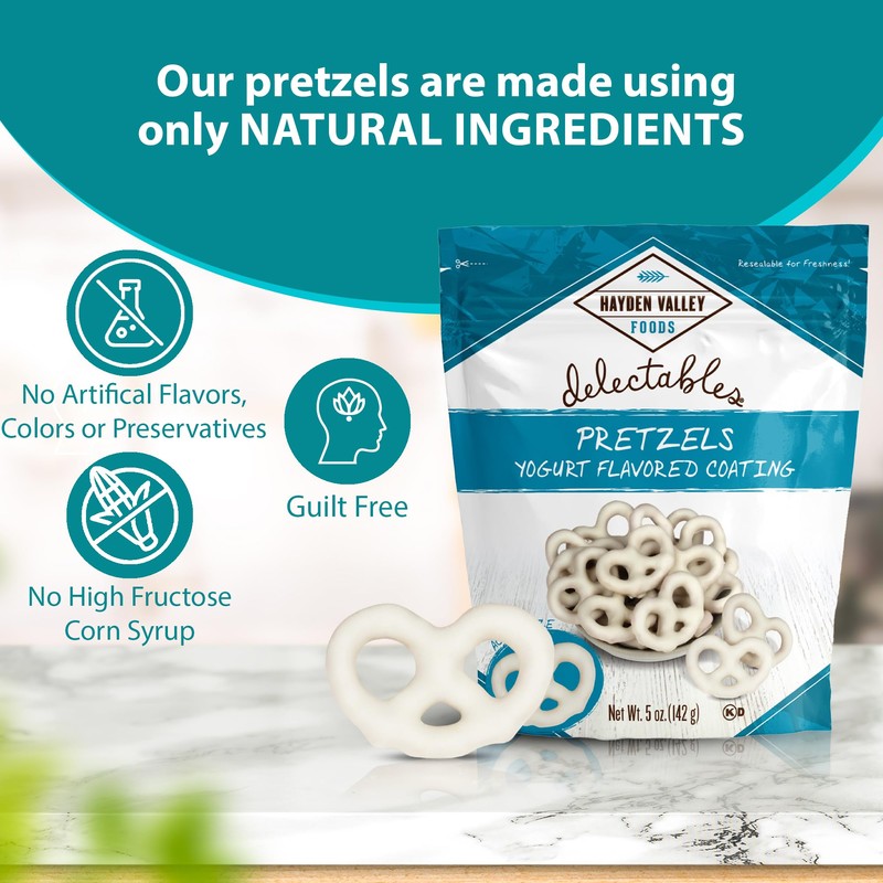 Hayden Valley Foods Vanilla Yogurt Flavored Covered Pretzels | 5oz