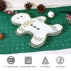 TP Christmas Decoration Serving Tray, Melamine Gingerbread Man Serving Platter