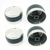 GRILLJOB Stainless Steel 304 Gas Grill Control Knob, 4 Pack