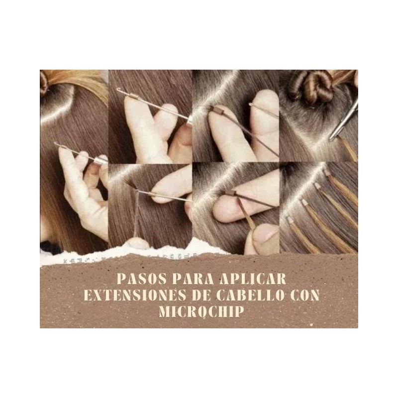 Gala Microchip Millar Para Extensiones 1000pzas Tono A Elegir
