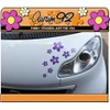 Purple Daisy Car Stickers - Pack of 30