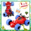 ZYSUN Toddler Toys Friction Spin Stunt Cars,Push and Go Cars