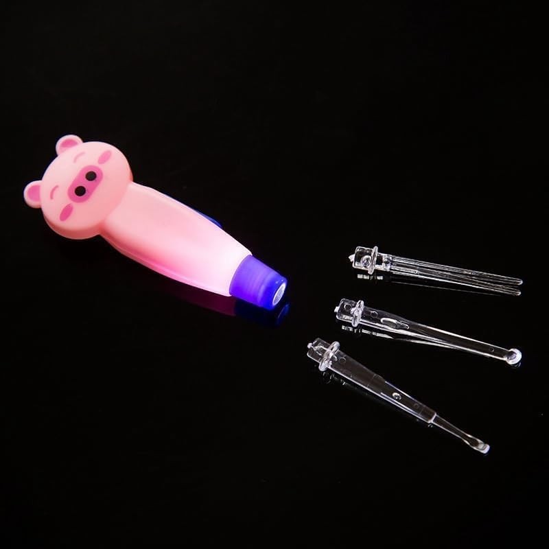 1Pc Cute Flashlight Earpick,Earwax Cleaning and Removal Tools, Light Led