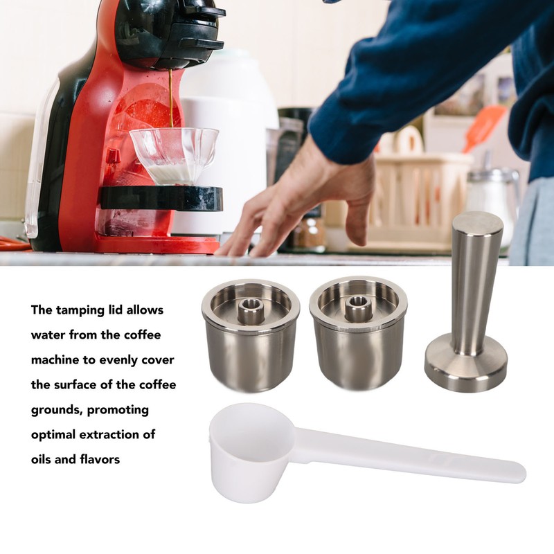 Stainless Steel Refillable Coffee Capsules Eco Friendly Reusable Coffee Pods