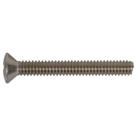 Hillman 4025 1/4-20 x 1-1/2 in. Stainless Steel Oval Head Phillips Machine Screw (10-Pack)