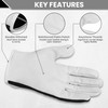 STONELIGHT Unisex Gardening Gloves Made with Leather & Spandex -
