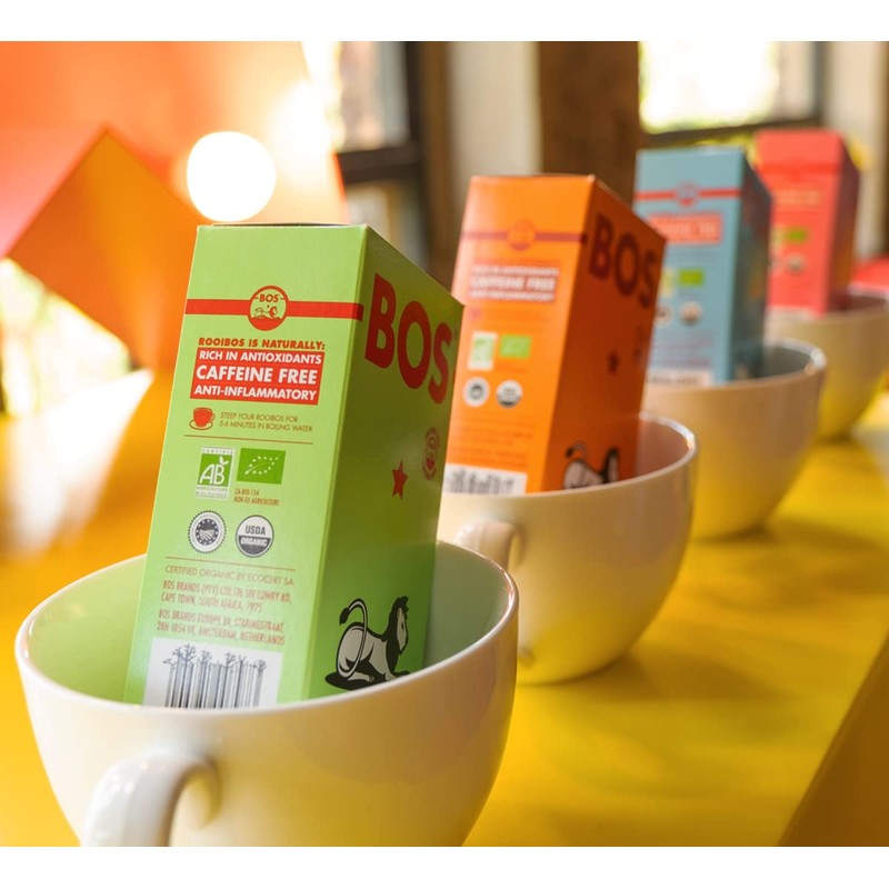 BOS Apple & Mint Flavoured Organic Rooibos Carton, 50 g,