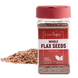 Eastanbul Flax Seed, 7.4oz, Flax Seeds Whole, Brown Flaxseed, Top Culinary Grade Whole Flaxseed, AKA Linaza En Semillia, Perfect for Cosmetic Purpose, Natural, Vegan, Gluten Free, Non GMO
