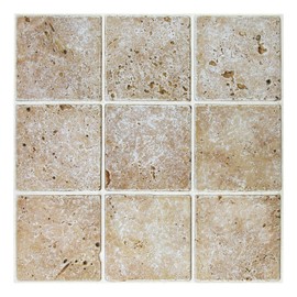 Commomy Faux Stone Wall Panels - 10 pcs 3D Stone Peel and Stick Tile 11.8'' x 11.8'' Ultralight PVC Stone Textured Backsplash for Fireplace, Kitchen, Interior Wall Tiles