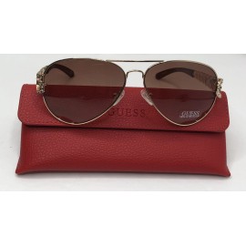 GUESS  GU7255 Gld34 Women Brown/Gold Sunglasses