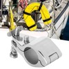 Akozon Bimini Top Hinge Rail Bracket 2 Pieces Steel Boat