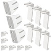SWTYExt Pack of 6 Clamp Supports for Double Roller Blind