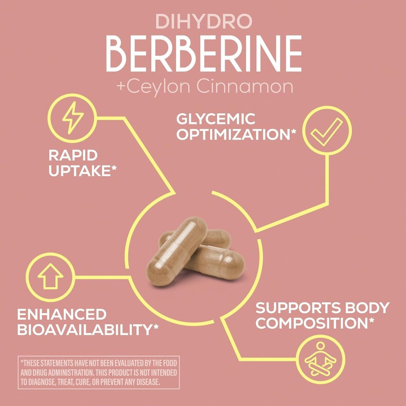 Sunwarrior Shape DIHYDRO BERBERINE Ceylon Cinnamon - 60 Vegan Capsules