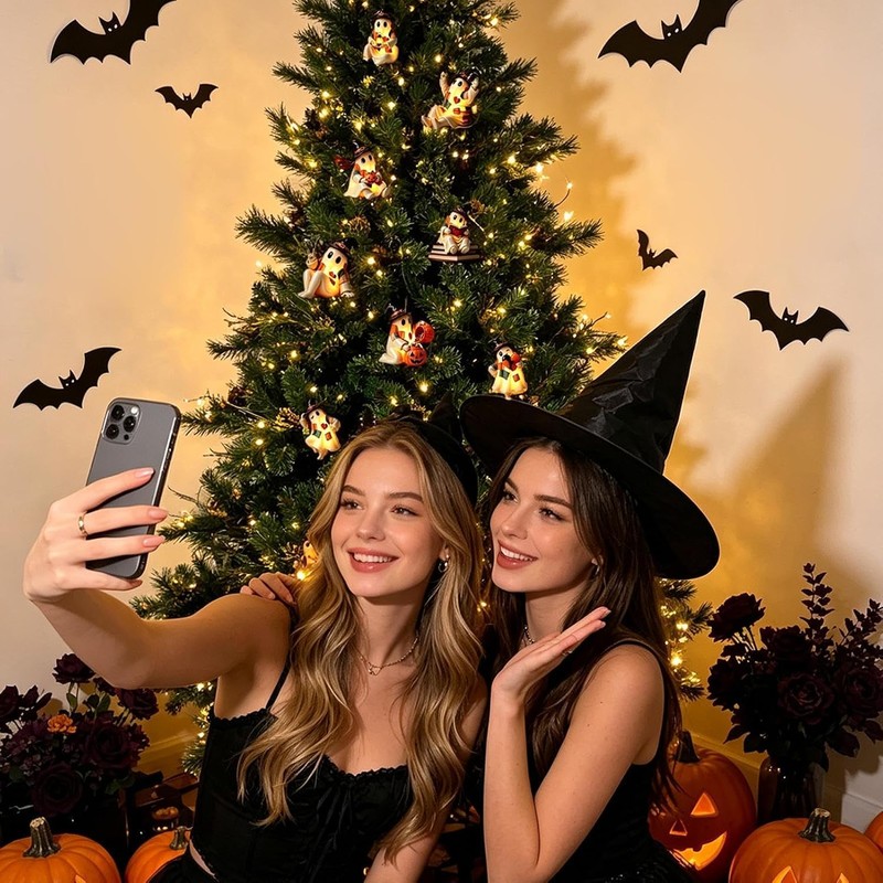 Calendario de Cuenta Regresiva de Halloween con 24 Adornos de