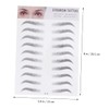SAFIGLE 2Pcs Eyebrow Stickers Realistic Artificial Eyebrow Transfer Tool for
