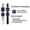 Keysy Key Fob Holder for Watch Band RFID (Black)