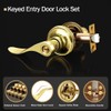 NIZADO Keyed Alike Door Lock Sets with Single Cylinder Deadbolt,