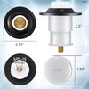 Dreyoo Tip Toe Bath Drain Stopper and Cover Tub Stopper