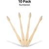 Sea Turtle Plant-Based Bristles, Soft Bamboo Toothbrushes, Individually Sealed (10