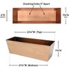 Oakestry Weather-Resistant Copper Window Box Planter Classic Rectangular Flower &