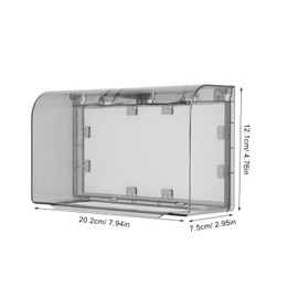 OSALADI 1pc Socket Waterproof Cover Sub Panel Splash-Proof Socket Boxes Outdoor Wall Sconce Lights Plug and Receptacle Protector Covers 2 Gang Exterior Lock Box Baby Plastic Water Proof