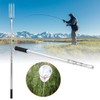 3Pcs 8mm Stainless Steel Harpoon Rod Diddle Net Stick Fishing
