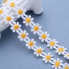 Cybche White Lace Collar Necklace Daisy Flower Collar Chain Daisy