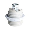 Caishun E26 Ceramic Lamp Threaded Socket with White Shade Ring