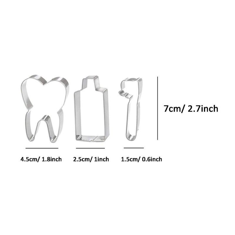 WDYJMALL Tooth Shaped Cookie Cutter