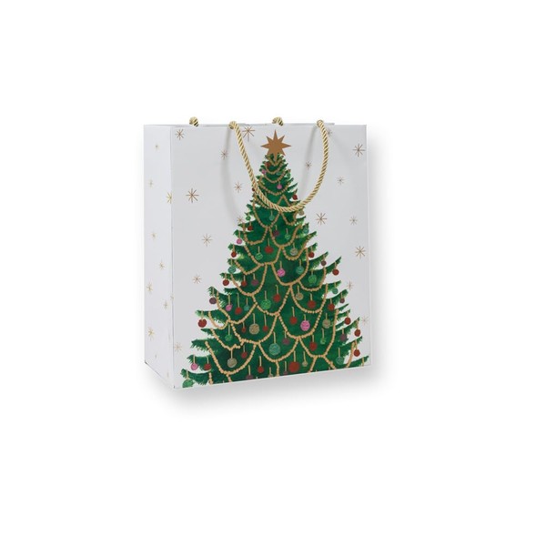 Caspari Merry And Bright Large Gift Bag - 1 Each