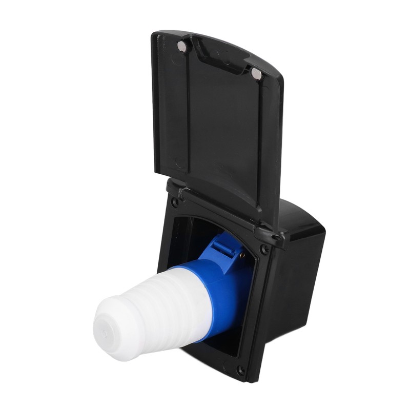32A 220V‑250V RV External Power Outlet Box 3 Pin Plug