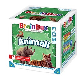 Asmodee - BrainBox: Animals, Game to Learn and Train the Mind, 1+ Player, 8+ Years, Release in Italian
