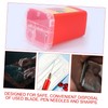 Gatuida 1PC Razor Blade Recycling Storage Container for Barbershop Salon