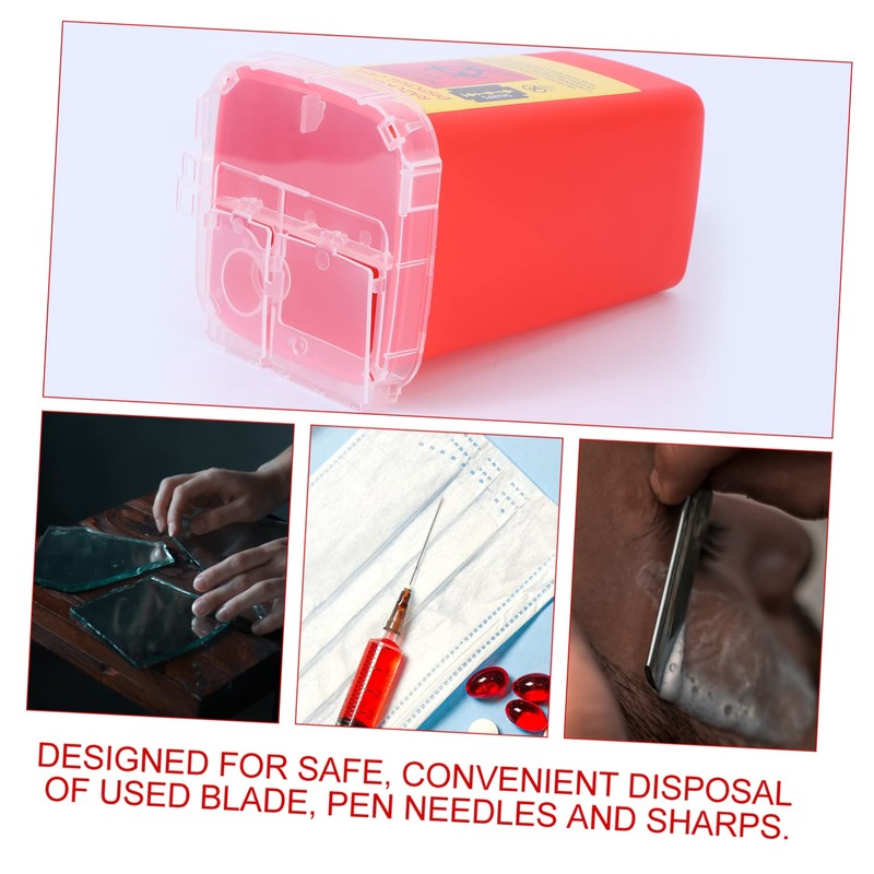 Gatuida 1PC Razor Blade Recycling Storage Container for Barbershop Salon