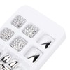 Uñas Postizas con Diamantes de Imitación, Cobertura Completa, 24 Piezas,
