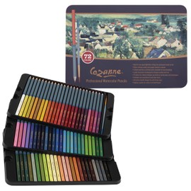 Creative Mark Cezanne Watercolor Pencil Set of 72 - Professional Artist Quality Soft Core Leads for Watercolour Painting, Coloring, Drawing, Layering, Blending, Shading, Use Wet or Dry