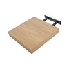 ETREXONLINE Wall Shelf 25x25x4cm Oak Floating Shelf Invisible Fixing Decorative