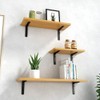Shelf Brackets, 4 pcs Heavy Duty Wall Mounted Brackets, L