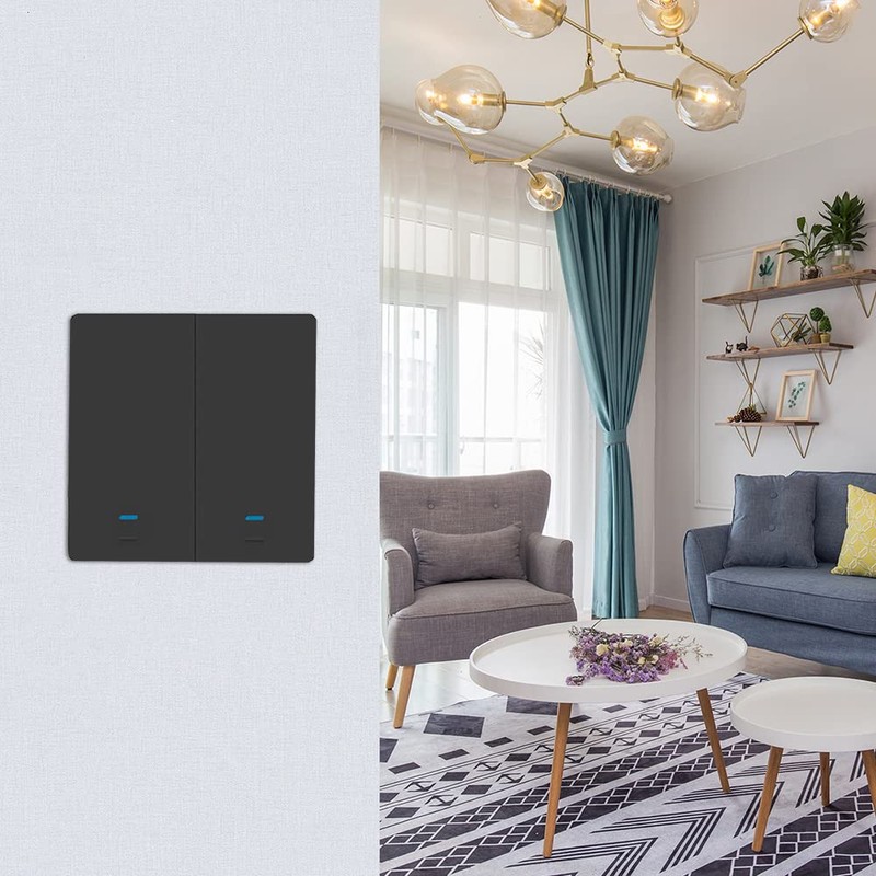 Wi-Fi Smart Switch Light Switch Push Button Voice Control, Remote