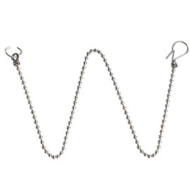 SEIWEI Universal Toilet Flapper Lift Chain Stainless Steel Ball Stopper Chain Toilet Chain Replacement Toilet Beaded Chain for Most Toilet Flappers Silver