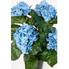 Hydrangea Bush Deluxe 42 cm Blue in Pot LM Artificial
