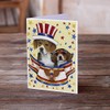 Caroline's Treasures PPP3017GCA7P Beagle USA Greeting Cards and Envelopes Pack