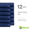 Weidemans 100% Cotton Washcloths Set 13” x 13” | Dark