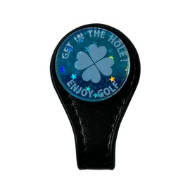 Marua Golf Marker, Light Collecting Marker, Hat Clip, Leather Belt Clip, Easy to See "Shine" Even in Cloudy Conditions, Rust Prevention, Perfect Gift for Your Loved One, Competition Prize (Blue)