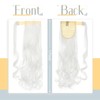 Silk-co Curly Pony Tail Hairpiece Clip in Hair Extensions 17inches