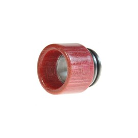 Armerah 810 Drip Tip eCig Mouthpiece Short/Wide Stabilised-Wood/Steel 3 Pack Red