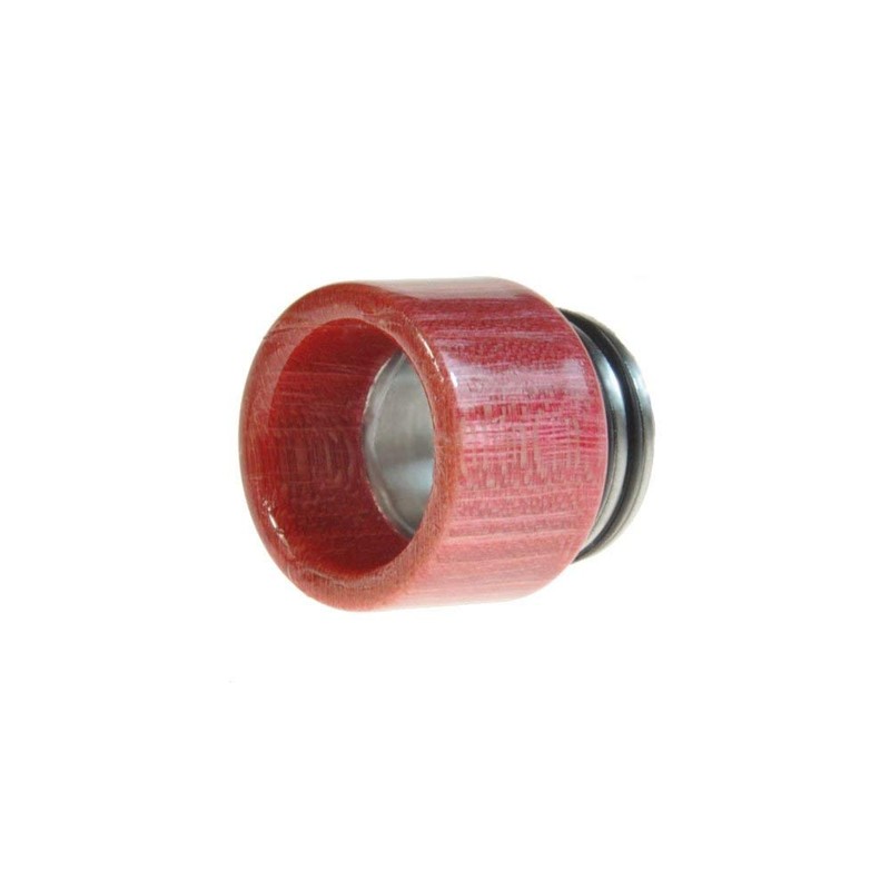 Armerah 810 Drip Tip eCig Mouthpiece Short/Wide Stabilised-Wood/Steel 3 Pack