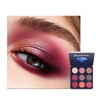 Hot Pink Eyeshadow Palette, Glitter Eye Makeup Palettes, 9 Colour