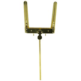 Gewa 730430 1 Pusher, Lyra Large Music Stand for Tenor Horn/Tuba, Yellow brass
