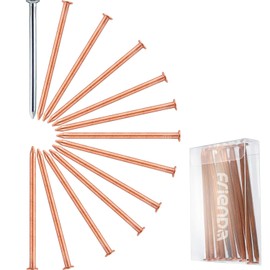 12 Pcs 4 Inch Long Copper Nails Spikes for Tree Killing, Stump Removal with 1 Pcs 4 Inch Steel Nails, for Landscaping & Gardening, Storage Box Included
